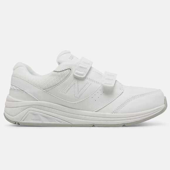 New Balance Womens 8 Hook and Loop Leather 928v3 Sneaker Walking Shoe White $160 - Picture 1 of 16